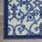 Homeroots 8 x 11 ft. Gray & Blue Indoor & Outdoor Area Rug 385009 - alternate 2